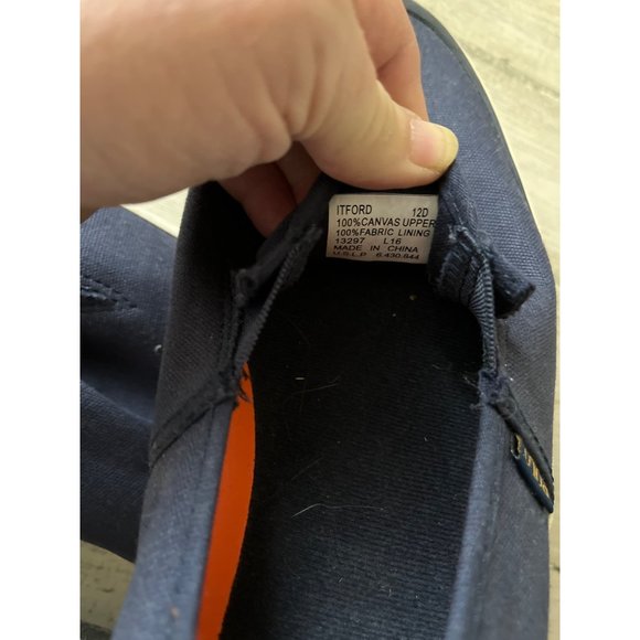 Polo Ralph Lauren navy blue canvas deck shoes size 12D - Picture 6 of 7